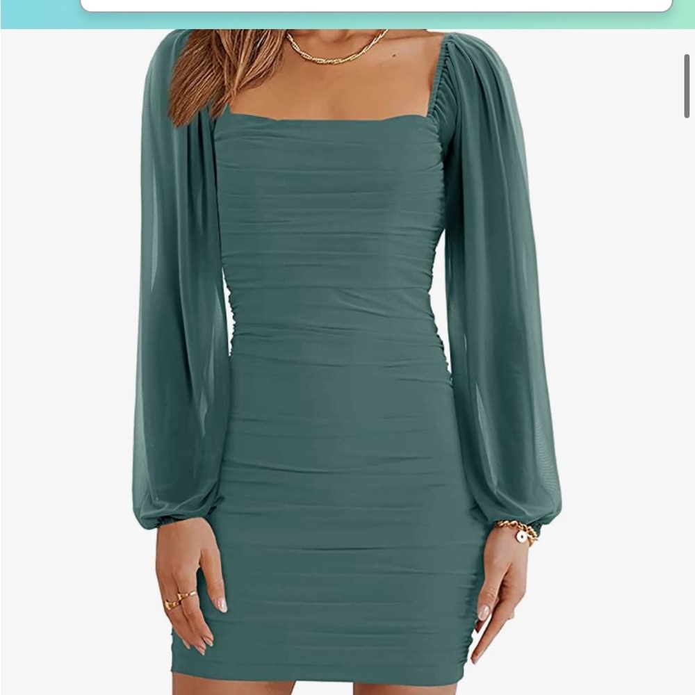 Teal dress